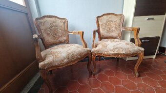 Starožitné křeslo 2ks - 2