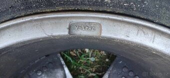 Alu kola peugeot, vel.16, 5x108 letní pneu - 2
