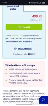 Nové sklo na Samsung Galaxy s25 ultra, původní cena 500kč - 2