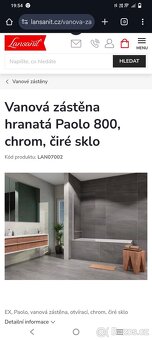 Skleněná zástěna k vaně - 2