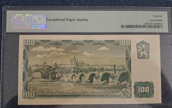 100 Kč/Kč 1961 I.vydání ( kolek 1993) - PMG 66 - 2