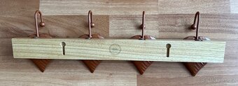 Věšák delka 50cm dřevo + kov - 2
