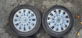 Plechové disky Škoda Fabia 5x100 6x14 ET43 185/60r14 Barum - 2