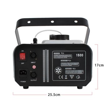 SHEHDS Výrobník mlhy 1500W na dálkové ovládání - 2