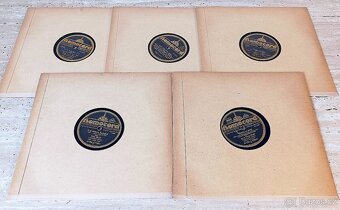 Sada 2 - 5 českých šelakových gramodesek 1930 - 1932 - 2