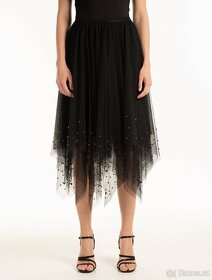 Nová dámská černá asymetrická sukně - 2