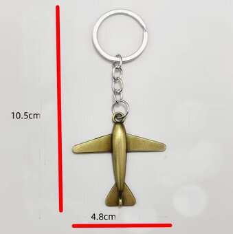 Přívěsek mosaz letadlo - 2