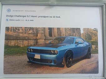 Dárkový woucher - Dodge - 2