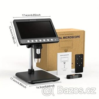 Inskam HD Digitální Mikroskop, 10-1200x zvětšení, 8 LED - 2