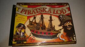 Pirátská loď, Dřevěné kostky+skládačka TOFA Semily - 2