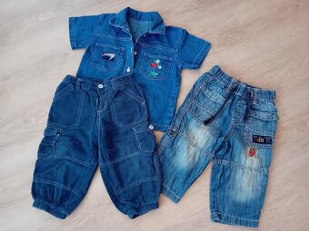 DĚTSKÉ KAPSÁČOVÉ KALHOTY - vel.80/86 / zn.H&M - 2