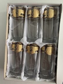 SADA NOVÝCH SKLENIČEK LONG 6 ks ( styl VERSACE ) - 2