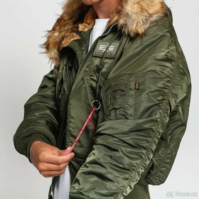 Alpha Industries, N2B, bomber, zimní bunda, green sage - 2