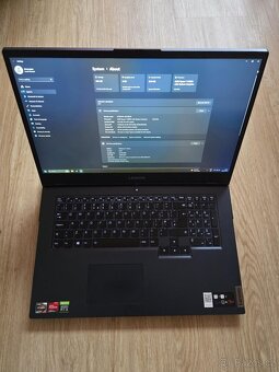 Herní notebook Lenovo Legion 17" / RTX 3070 / Ryzen 7 / 32 - 2