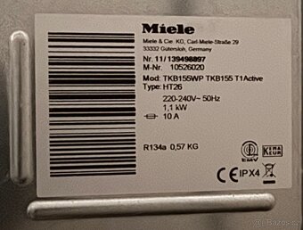 Prodám sušičku Miele s Tepelným čerpadelm Miele WPTKB155 T1 - 2