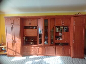 Hnědá obývací stěna 5 části - 2