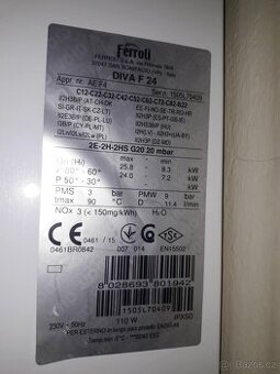 FERROLI DIVA F 24 Plynový kotel 24 kW - 2