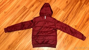 Zimní hřejivá dětská jezdecká bunda 500 WARM vínová - 2