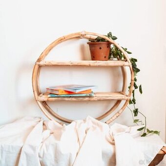 Ratanový nábytek, závěsné ratanové křeslo, ratanové police - 2