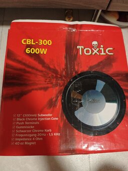 Reproduktor Toxic 600W málo používaný - 2