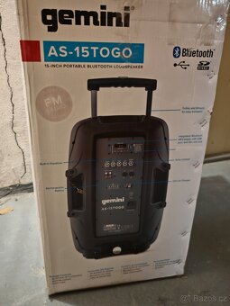 2x Gemini AS-15TOGO PA systém + - 2