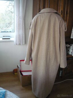 Nový dlouhý zimní kabát, vel. 42 - 44, L - XL, oversize - 2