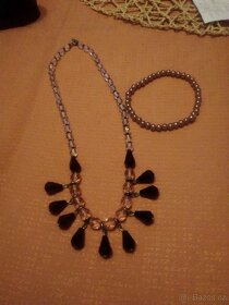 Náhrdelník a náramek Jablonecká bižuterie - 2