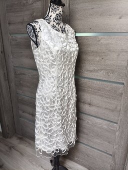 Bílé krajkové značkové šaty NIENTE vel.40/42 - 2