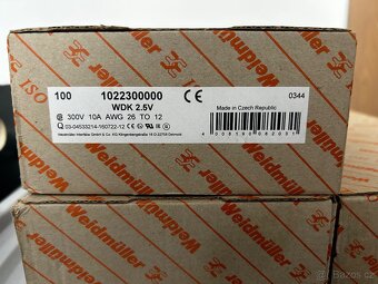 Svorky Weidmuller WDK 2,5V - 2