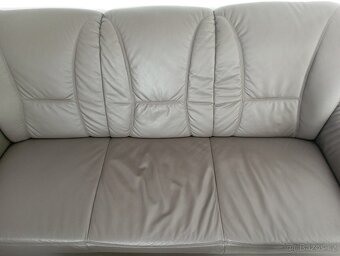 Kožená sedací souprava set 2 ks. - 2