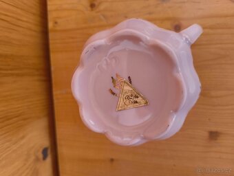 Růžový porcelán hrnek - 2