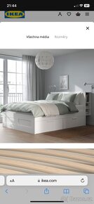 Postel Ikea Brimnes 160x200 - 2