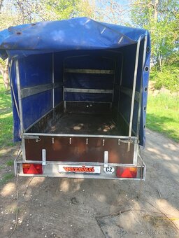 PŘÍVĚS brzděný, jednonápravový 1300Kg 300x132 - 2