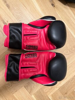 Boxerské rukavice Fighter - vel. 12 - růžová+černá - 2