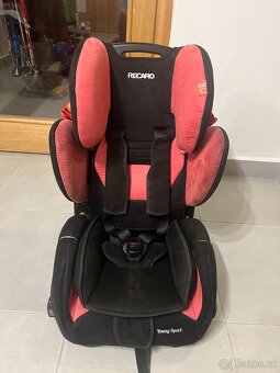 Autosedačka Recaro Young Sport (9-36 kg) - červená barva - 2
