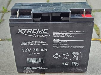 Baterie olověná 12V / 20Ah Xtreme 82-218 gelový akumulátor - 2