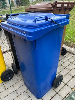 Popelnice modrá a žlutá - papír/plast - 2