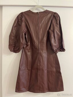 Burgundy šaty, hm, velikost 36 - 2