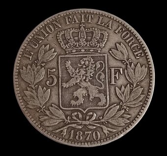 5 Frank Leopold II. 1870 Belgie - 2