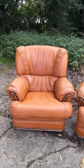 Kožená sedací souprava 3+1+1 - 2