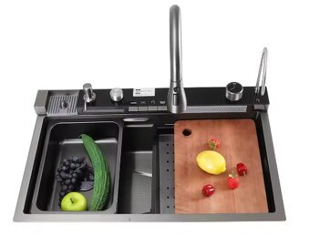 Luxusní, multifunkční kuchyňský dřez s „vodopádem“ - 2