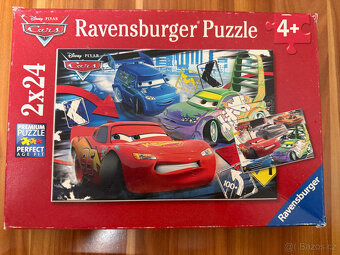 Puzzle Auta: Blesk McQueen, D.J. & Wingo 2x24 - 2