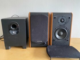 Reproduktory Microlab, subwoofer Logitech - 2