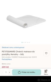 Prodám matraci včetně chrániče do dětské postýlky - 2