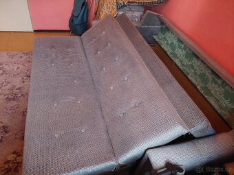 Rozkládací sedací souprava s úložným prostorem - 2