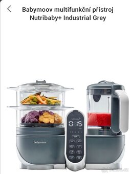 Babymoův multifunkční přístroj Nutribaby++Industrial grey. - 2