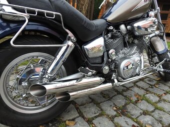 Yamaha Virago Nové Nerezové Laděné Výfuky Thundering Eagle - 2
