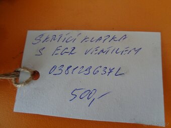 Škrtící klapka s EGR ventilem - 038129637L - 2