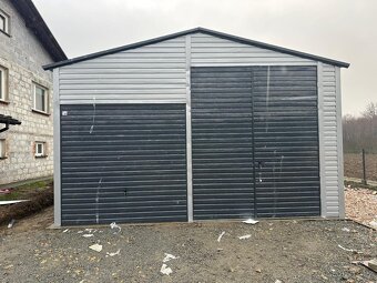 Plechová garáž 6,5x7m - 2