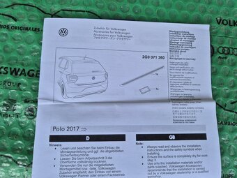 ozdobná lišta dveří kufru VW polo 2017-2021 2G0071360 - 2